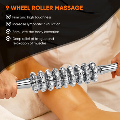 ONUEMP 5-in-1 Stainless Steel Therapy Massage Tools, Gua Sha Scraping Fascia Massage, Maderoterapia Kit Colombiana for Lymphatic Drainage, Cellulite Remover, Ice Body Sculpting