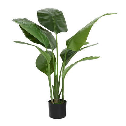 WC WAH CHUN Artificial Bird of Paradise Plant Fake Tropical Palm Tree for Indoor Outdoor, Perfect Faux Plants for Home Garden Office Store Decoration (H 120cm)