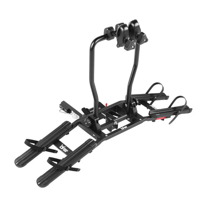 Sport X Hitch Bike Rack, Hitch Bicycle Car Rack for 2 Bikes, Anti-Wobble Locking Tilting Folding Bike Rack with 1¼/2 Inch Receiver for Cars SUVs Trucks, Bike Carrier Platform Fits 16''-29'' Bikes