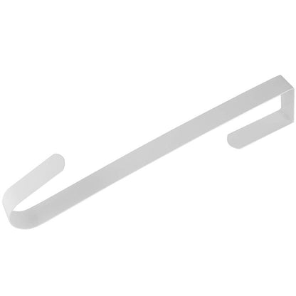 RN'D Over Door Wreath Hanger Hook - Thin Metal Overdoor Wreath Holder Seasonal Hanger Hooks for Front or Back Door (White, 12")