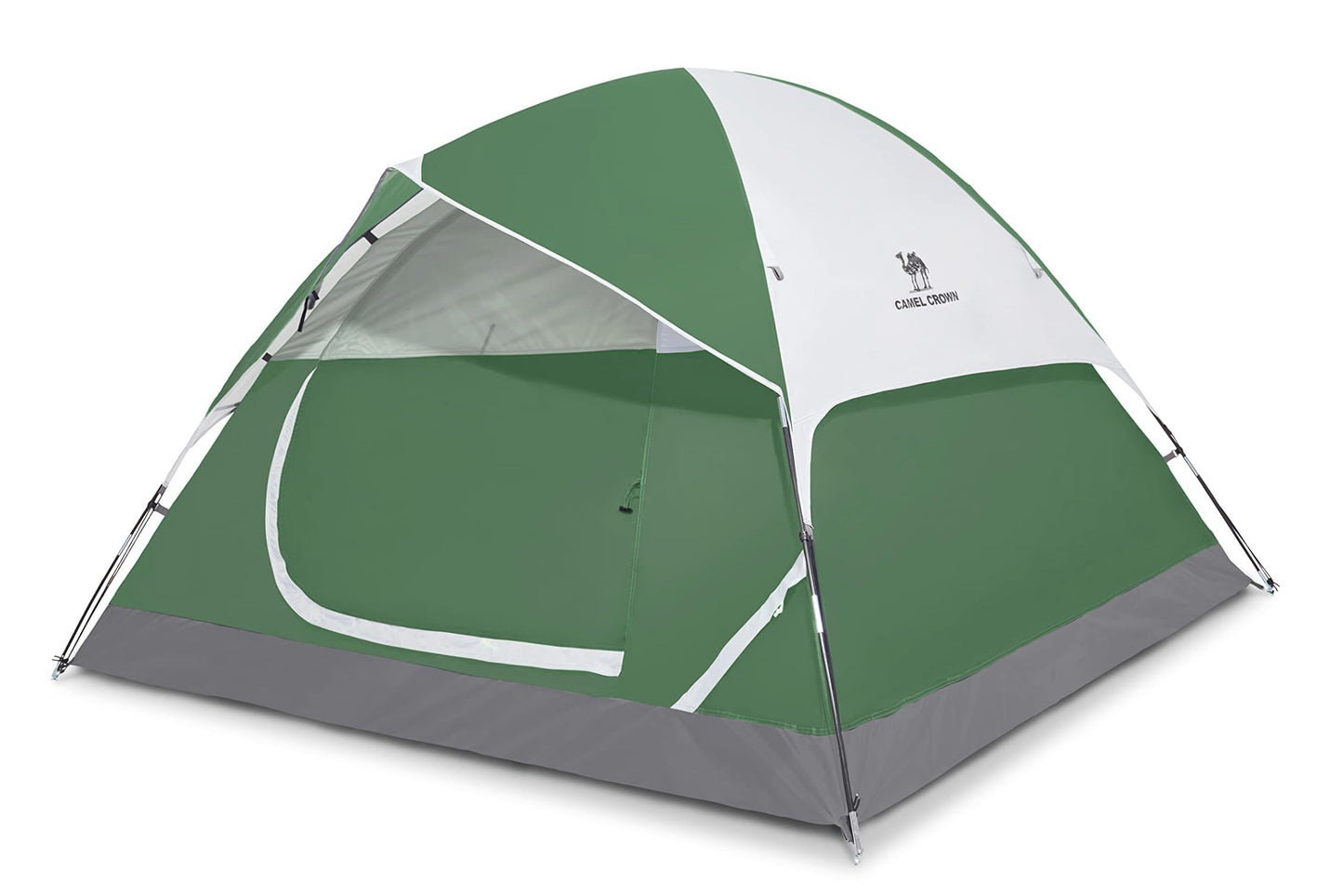 CAMEL CROWN 4/5/6 Person Camping Dome Tent with Removable Rain Fly Waterproof Family Tent Easy Set Up Lightweight Outdoor Tent for Camping Backpacking Hiking