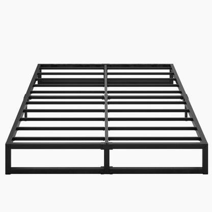 Lutown-Teen 9 Inch Queen Size Bed Frame Heavy Duty Steel Slat Support Metal Platform Queen Bed Frame No Box Spring Needed, Easy Assembly, Black