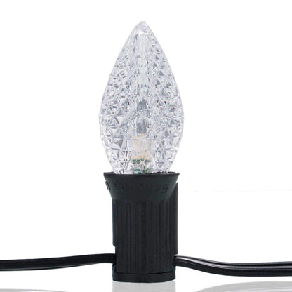 Minetom C7 LED Replacement Light Bulbs, Shatterproof, Dimmable, 50 Count, Pure White, E12 Candelabra Base