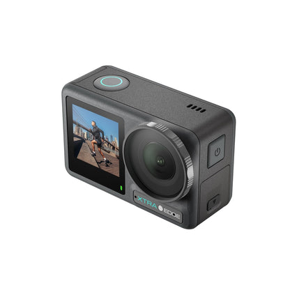 Xtra Edge Action Camera, 1/1.3" Sensor & 4K Cinematic Video, Hyper Stabilization, Waterproof Camera to 52 Ft, 3-Hour Battery, Universal Quick Mount, Vlogging Camera for Adventure Photography
