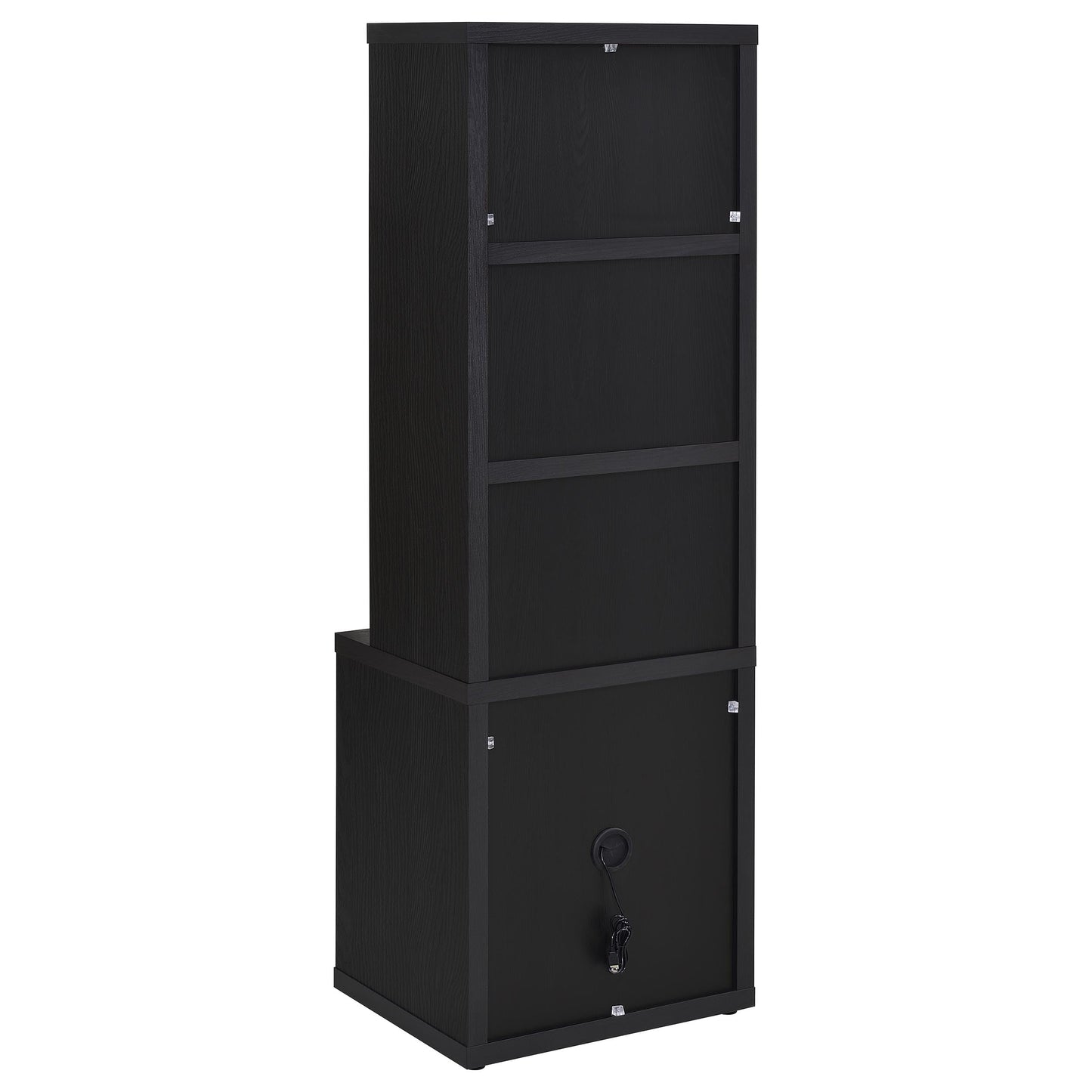 Coaster Home Furnishings Westpark 3-Piece Wall Unit Bookcase Set with USB Black 802703-S3