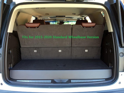 Deluden Retractable Cargo Cover Compatible with 2015-2020 Chevrolet Tahoe GMC Yukon (No XL) Cadillac Escalade (No ESV) Standard Wheelbase Trunk Security Shade (Not for Yukon XL/Escalade ESV/Suburban)