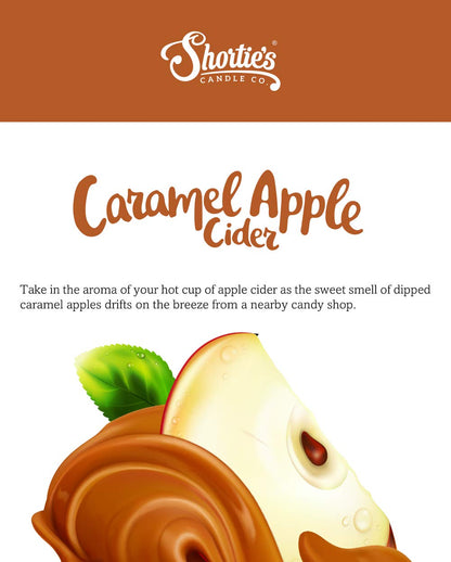 Shorties Candle Company Caramel Apple Cider Tealight Candles - Highly Scented - 6 Beige Paraffin Wax Tea Lights