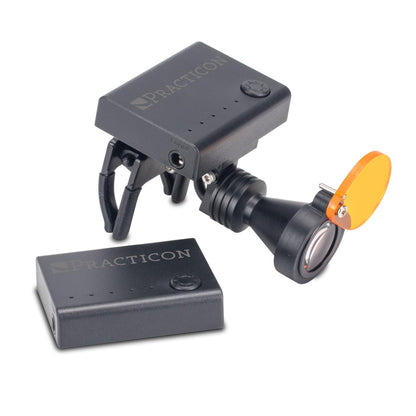 Spot-On Plus Wireless Headlight Kit, Clip On Ultra Lightweight LED Light, Dental Headlamp, Kit Includes LED Light, Two Rechargable Batteries, Removable Composite Filter, Charger & Storage Case