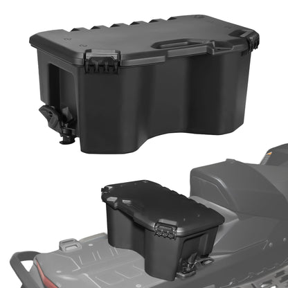 XATVXUTV 5.2Gal/20L Rear Modular Cargo Box for Can Am Maverick, Waterproof Rear Bed Tool Storage Box for Can Am Maverick X3 MAX, Trail, Defender, Commander Accessories, Replace OEM #715007112