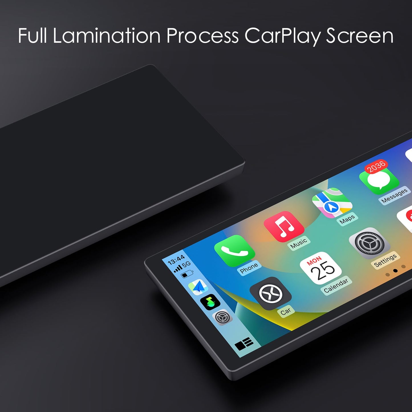 Wireless Carplay Screen for Car, 10.3'' Portable CarPlay & Android Auto Touchscreen, with 60Fps,1600 * 720 Ultra High Resolution, Support Steering Wheel Control
