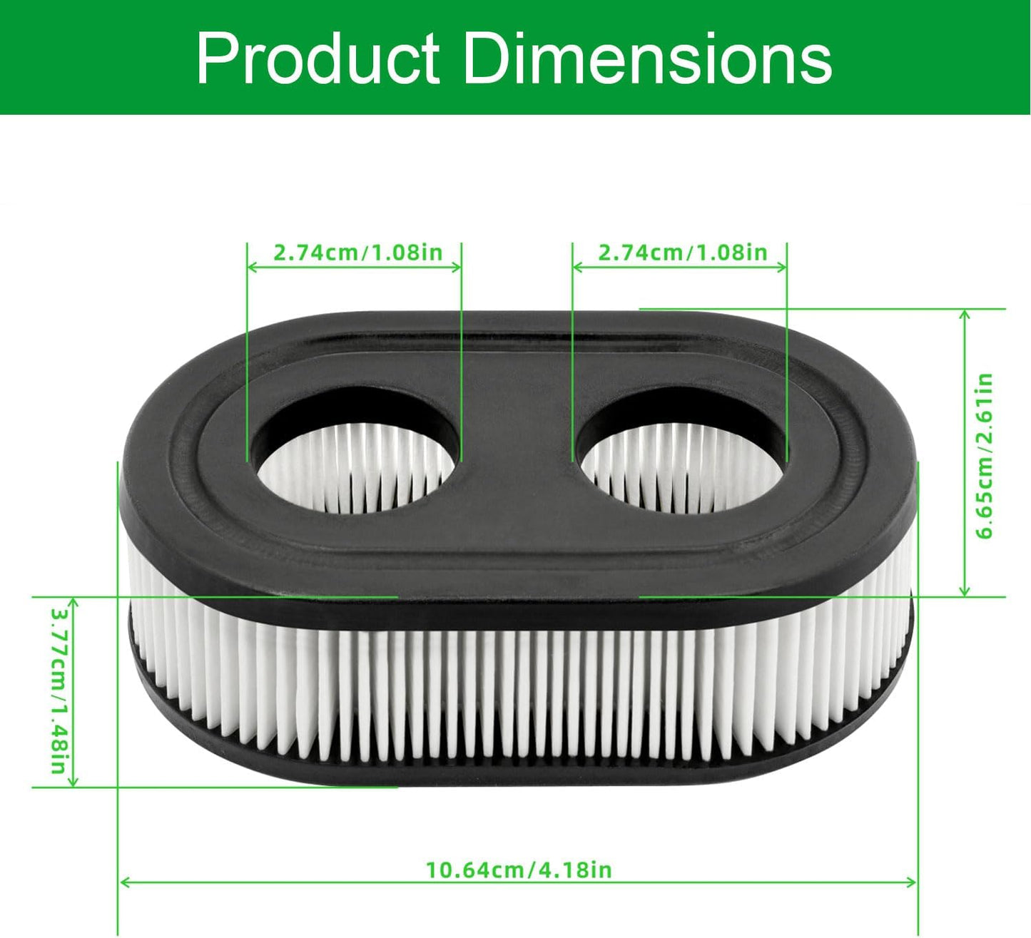 Troy-Bilt 10-Pack Lawn Mower Air Filters - Compatible with 500 Series Engines | High-Performance Replacement