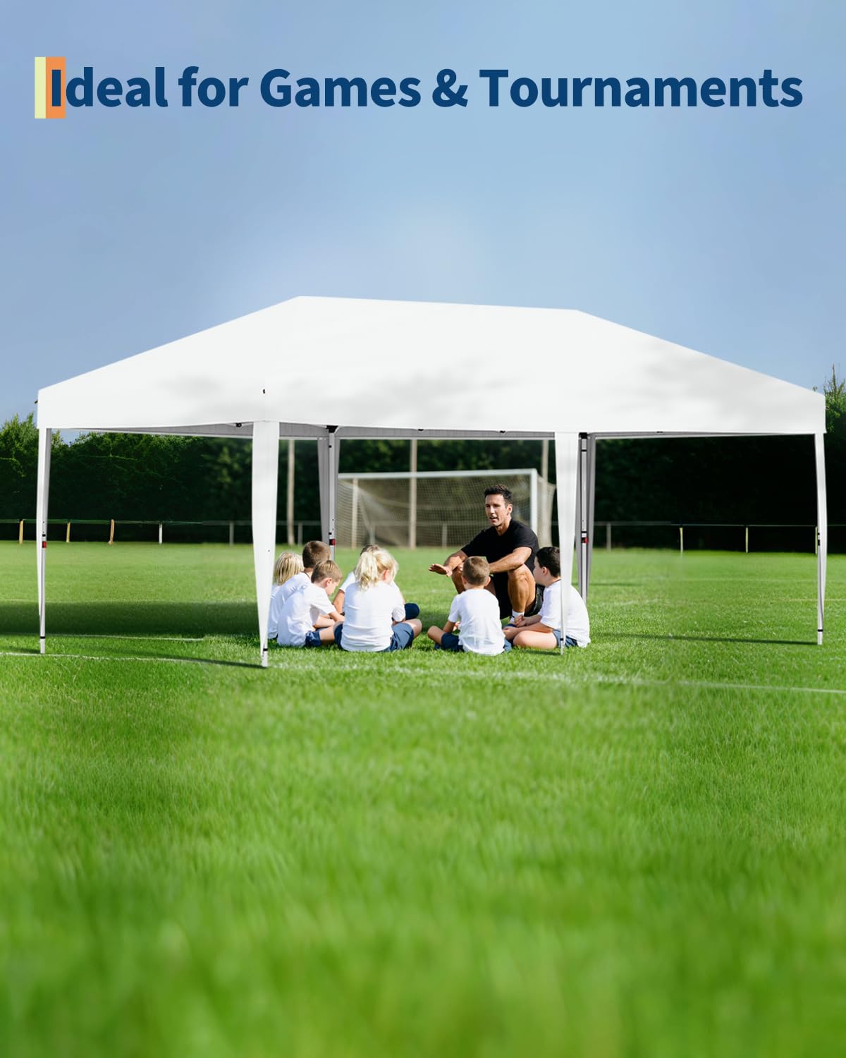 PeakPursuit 6x10 Pop Up Canopy - 3M x 6M 210D Oxford Fabric, 6 Removable Sidewalls, Easy Set-up, Waterproof, Commercial Party Tent for Outdoor, Wedding, Backyard