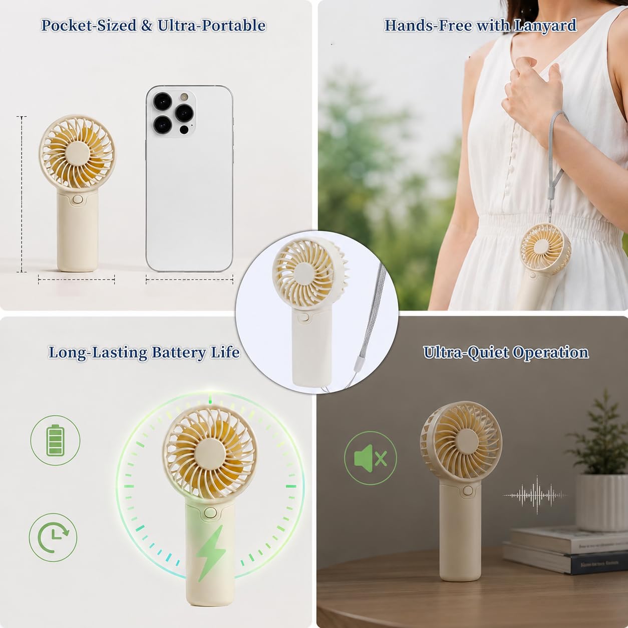 PROY 100 Pack Mini Fans Bulk, Portable Fan Bulk with Thank You Cards and Gift Bags, Wedding Favors Sets with Lanyard for Bridal Shower, Travel and Summer Beach Party