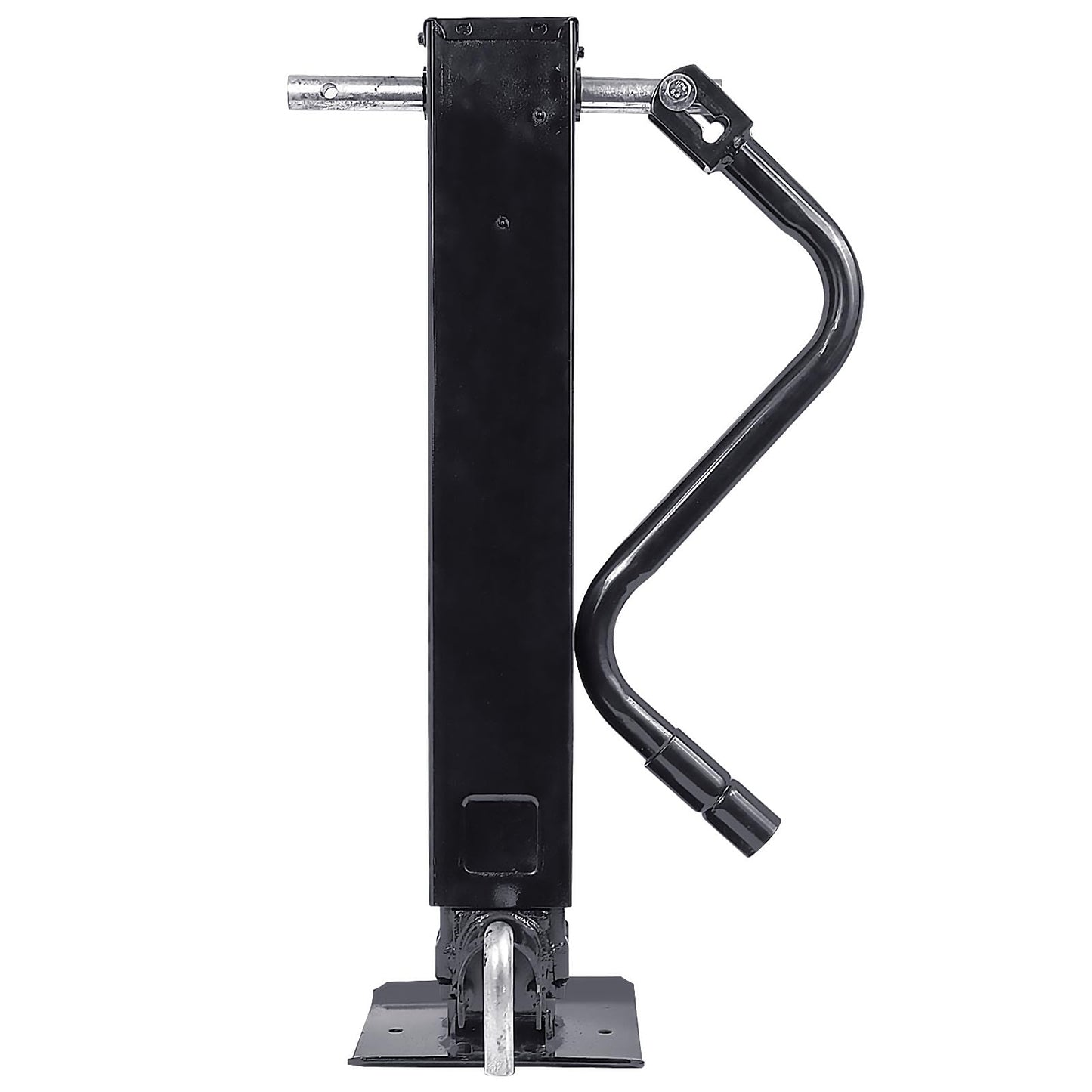 Heavy Duty Weld Square Tube Trailer Jack - 12.5" Lift 13.5" Drop Leg Travel Capacity 12000 LBS (12000lbs Front Pull pin)