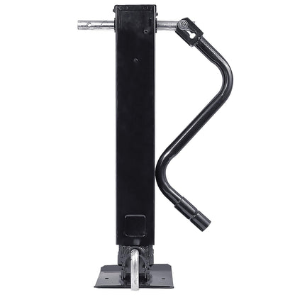 Heavy Duty Weld Square Tube Trailer Jack - 12.5" Lift 13.5" Drop Leg Travel Capacity 12000 LBS (12000lbs Front Pull pin)