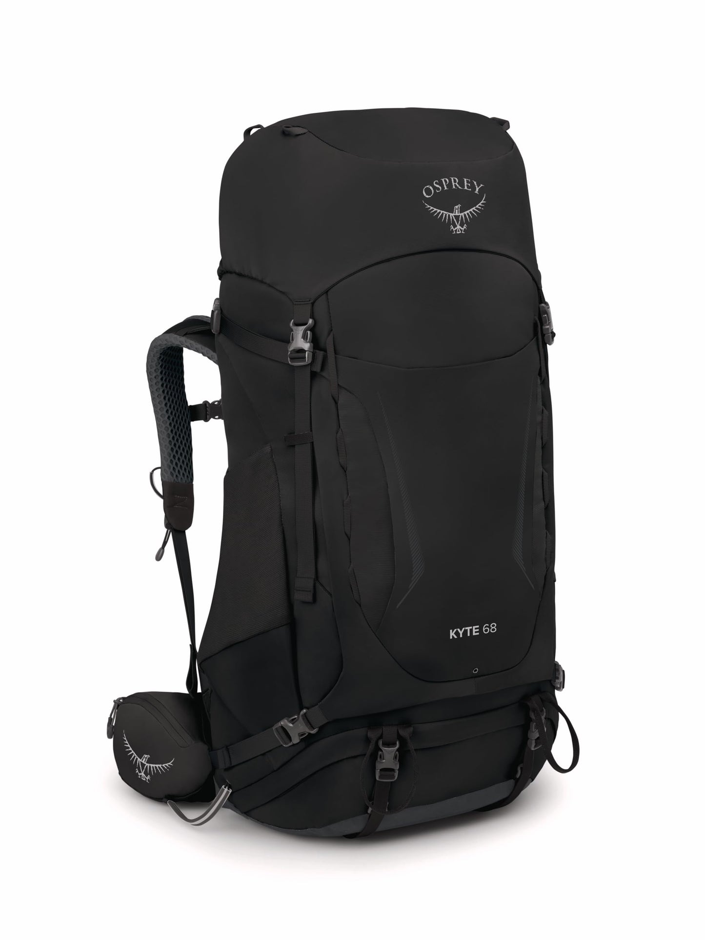 Osprey Kyte 68L Women's Backpacking Backpack with Hipbelt, Black, WXS/S