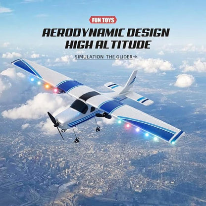 RC AirplaneRC Plane 2.4GHz 2 Channels RTF RC Aircraft with 3-Axis Gyro for Beginner Easy to Speedy Fly Glider Toys with 2 Extra Batteries [ 3 Batteries ]