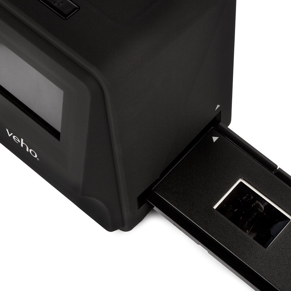 Veho Smartfix Portable Stand Alone 14 Megapixel Negative Film & Slide Scanner with 2.4” Digital Screen and 135 Slider Tray for 135/110/126 Negatives Compatible with Mac/PC – Black (VFS-014-SF)