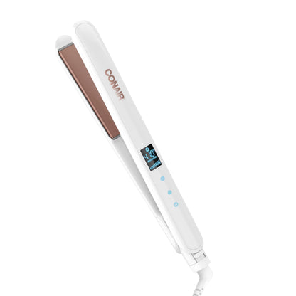 Conair Double Ceramic Flat Iron, 1 1/2-inch Wet-to-Dry Hair Straightener