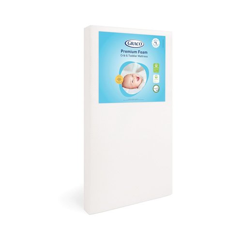 Graco Premium Crib & Toddler Mattress - GREENGUARD Gold Certified, Waterproof, Machine Washable Cover, Fits Standard Cribs & Toddler Beds