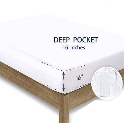 Feelyou Queen Size Ramen Bed Sheets Set Boys Girls Japanese Style Sheet Set for Kids Women Men Ultra Soft Hokusai Sheets with Deep Pocket Fitted Sheet Traditional Retro Theme Room Decor