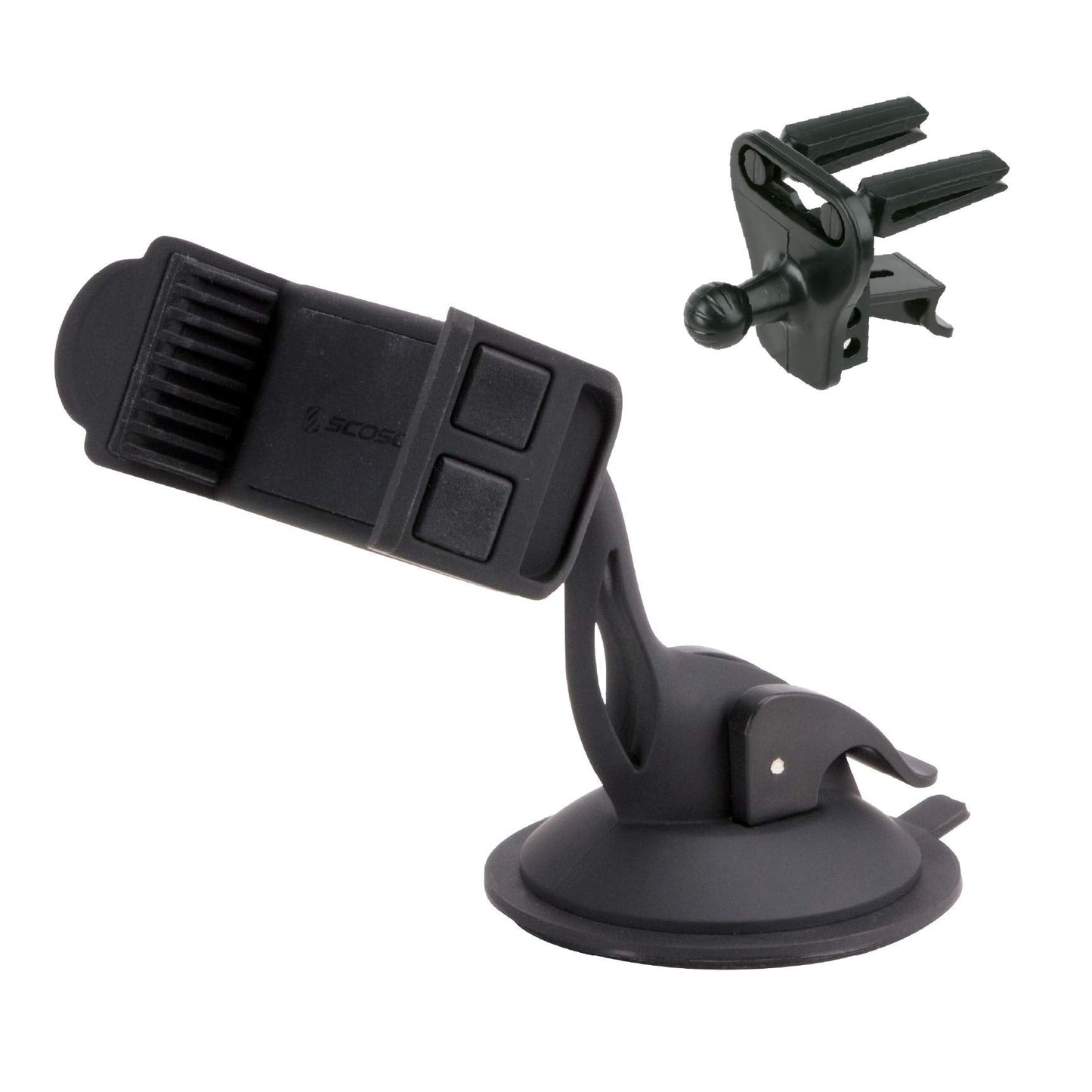 Scosche SUFMPS-SP Universal Cell Phone Stand and Holder with Non-Slip Cradle, Foldable, Adjustable Non-Magnetic Mount for Home Office Desk or Travel Compatible with iPhone, Tablet and All Devices
