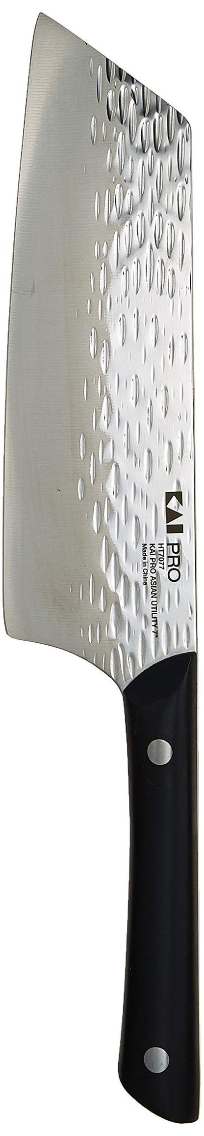 Kai PRO 6" Chef’s Knife, Hand Sharpened Kitchen Knife for Professional and Home Chefs, Japanese AUS6M Stainless Steel Blade, Full-Tang POM Handle, NSF Certified