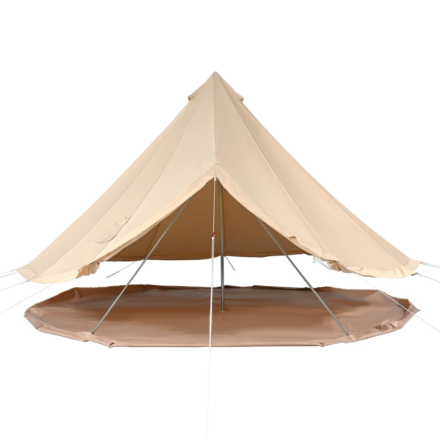 VEVOR Canvas Bell Tent, 4 Seasons 3 m/9.8ft Yurt Tent, Canvas Tent for Camping with Stove Jack, Family Camping Outdoor Hunting Party
