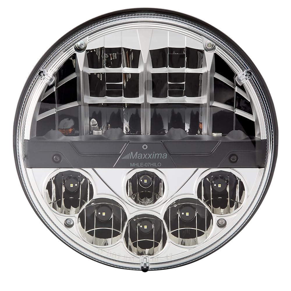 Maxxima MHLE-07HILO 7" Round Dual Beam LED Headlamp