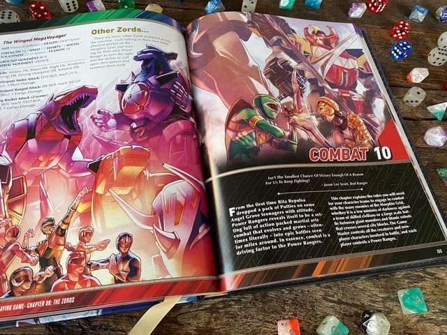 Renegade Game Studios Power Rangers RPG Core Rulebook: Full-Color Hardcover Tabletop Roleplaying Game