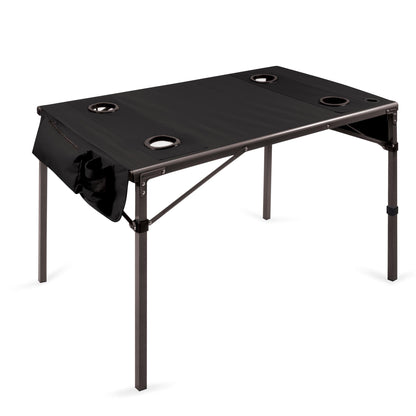 ONIVA - a Picnic Time Brand Travel Portable Soft Top Folding Table for Camping and Outdoors with Carry Bag, (Black) 6 x 6 x 43