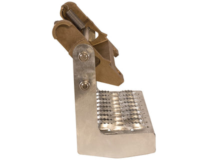 Buyers Products 5230710 Swinging Truck Step, Mounts to Bumpers - Brass Bracket and Stainless Steel Shafts, Galvanized Grip, Folding Pivot Step for Semi & Work Trucks, Mounting Hardware Not Included