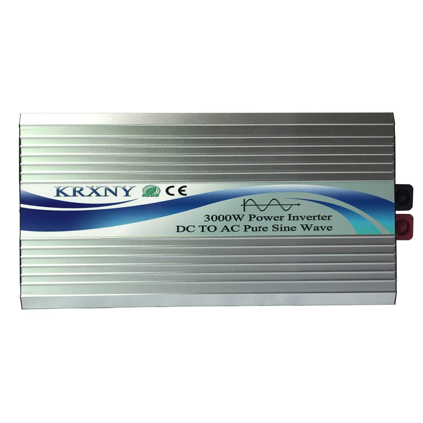 KRXNY 3000W Off Grid Pure Sine Wave Power Inverter 24V DC to 110V 120V AC with LCD Display for RV Camping Truck Home Solar