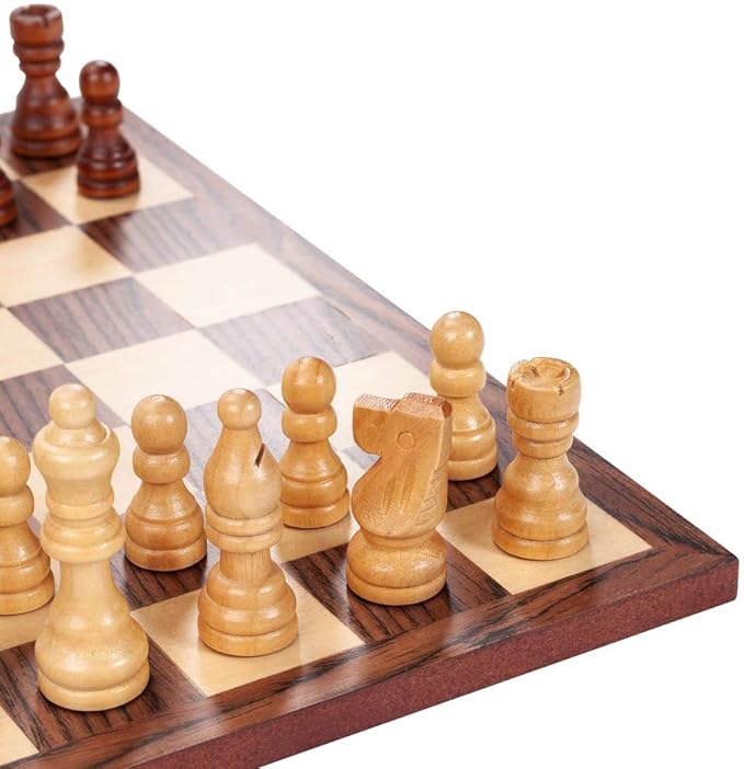 Classic Chess Set - Walnut Wood Board 12 in