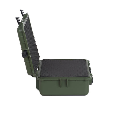 MEIJIA Portable IP67 Waterproof Protective Case,Hard Camera Case,Customized Fit Foam Inserted, Fit for Camera, Equipments, Lens,Drones,19.78“X15.77"x7.41" (Green)