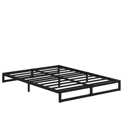 EMODA 7 Inch California King Bed Frames Heavy Duty Metal Cal King Platform with Steel Slats Support, No Box Spring Needed, Noise Free, Black
