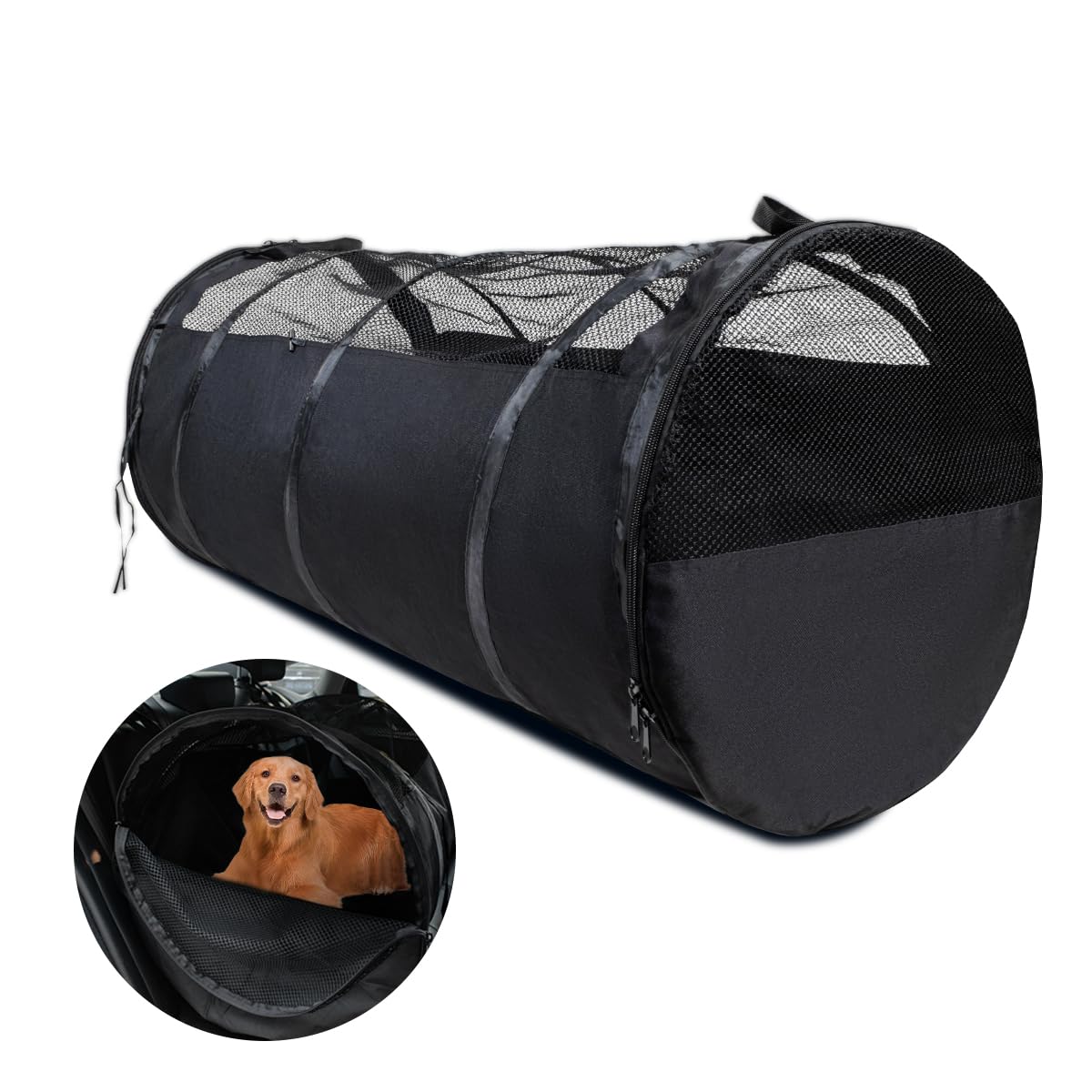 stryfull Pet Tube Soft Sied Dog Carries,Extra Long Cat Tunnel for Cars, Outsidet Enclosures Playpen Tunnel Catio for Long Distance Travel Road Trip