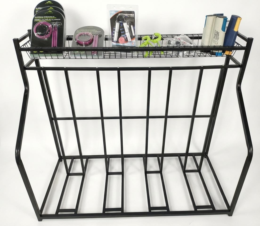 PeakPursuit Indoor Bike Rack, 4-Bike Stand, Garage Storage Rack for Bicycles, Sporting Gear Organizer Floor Station
