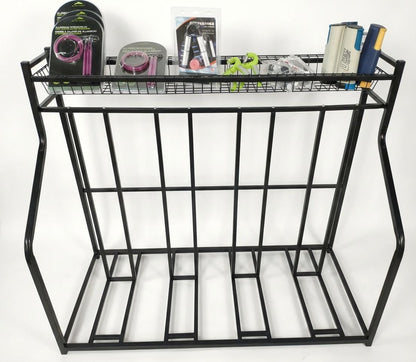 PeakPursuit Indoor Bike Rack, 4-Bike Stand, Garage Storage Rack for Bicycles, Sporting Gear Organizer Floor Station