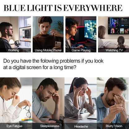Blue Light Blocking Glasses for Women & Men - Clear Gaming Eye Glasses