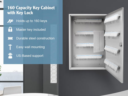 Barska 160-Position Key Cabinet Lock Box with Key Lock