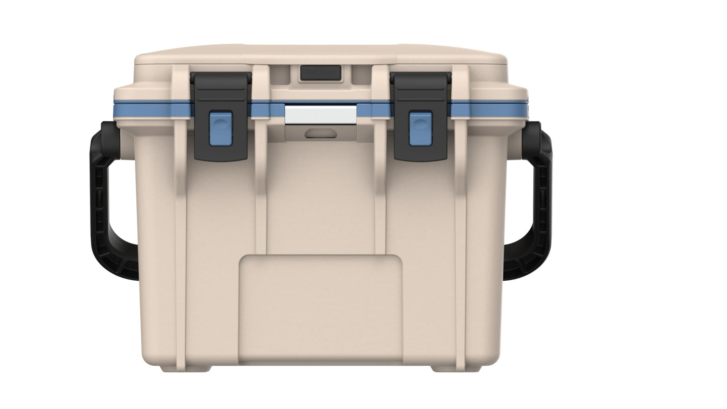 Pelican 14 Quart Personal Lunch Box Cooler - Can Cooler (Tan/Kashmir Blue)
