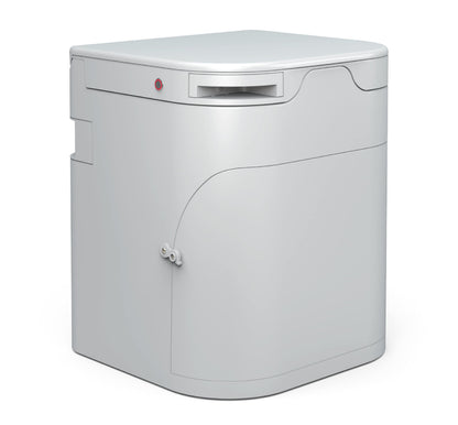 OGO Origin Composting Toilet – 12V Electric Agitator, Urine Diverting RV Toilet for Van Life, Tiny Home & Boat – 15" Compact, Odorless Off-Grid Toilet, No Black Tank