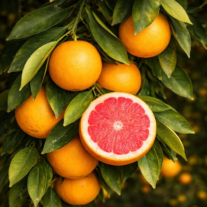 Ruby Red Grapefruit Tree - 2-5 Inch Tall Live Plant - Potted Sweet Grape Fruit Seedling - Citrus x paradisi 'Ruby Red'
