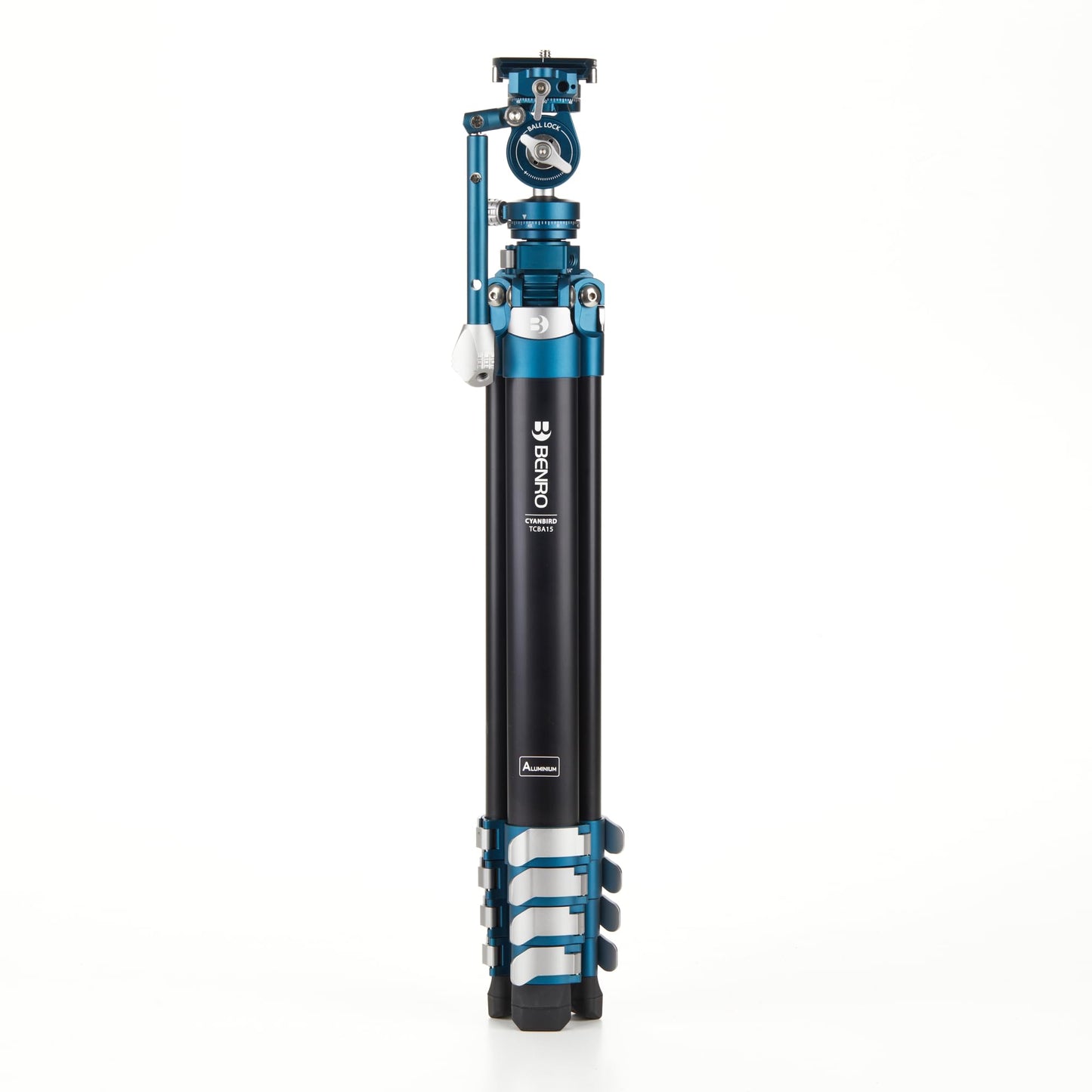 Benro CyanBird Pro Aluminum Lightweight Tripod Kit for Birding & Wildlife for Scopes, Binoculars & Photography, Ball Head, Adjustable Legs, Arca-Swiss Plate, Flip Locks, 61" Max Ht, 8.2lb Payload