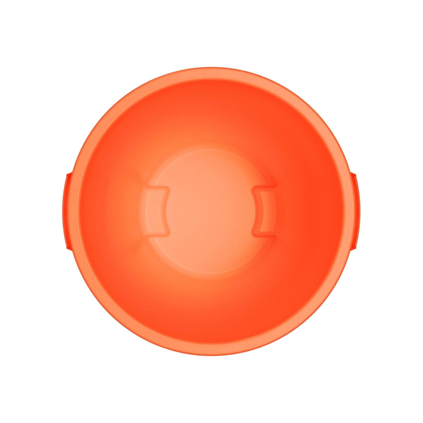 SPARTA Bronco Waste Container Trash Container, Round Trash Bin for Disposal, 10 Gallons, Orange, (Pack of 6)