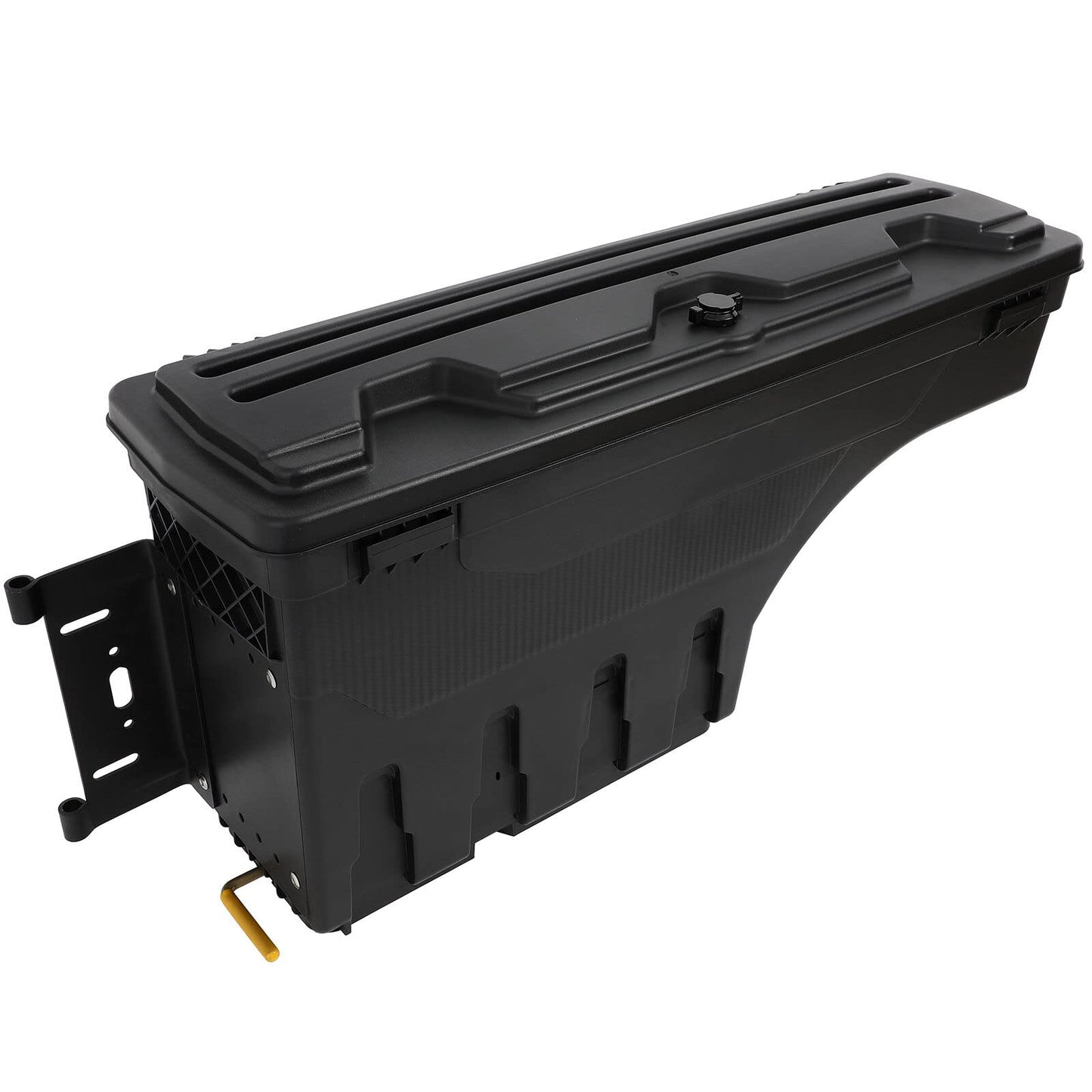 SCITOO Truck Bed Tool Box for Dodge Ram 1500 2019-2021 Left Driver Side,Multi-Compartment Dividers Organized Storage,Heavy Duty & No-Drill Installation