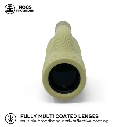 Nocs Provisions Field Tube 10x32 Waterproof Monocular, 10X Magnification Telescope, Bak4 Prism, Wide Field of View for Bird Watching, Backpacking & Wildlife Viewing - Ponderosa Green