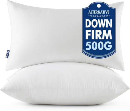 MIULEE Throw Pillow Inserts - 100% Virgin Fiber Filling, Pack of 2 | 16x24 Inch for Bed & Couch