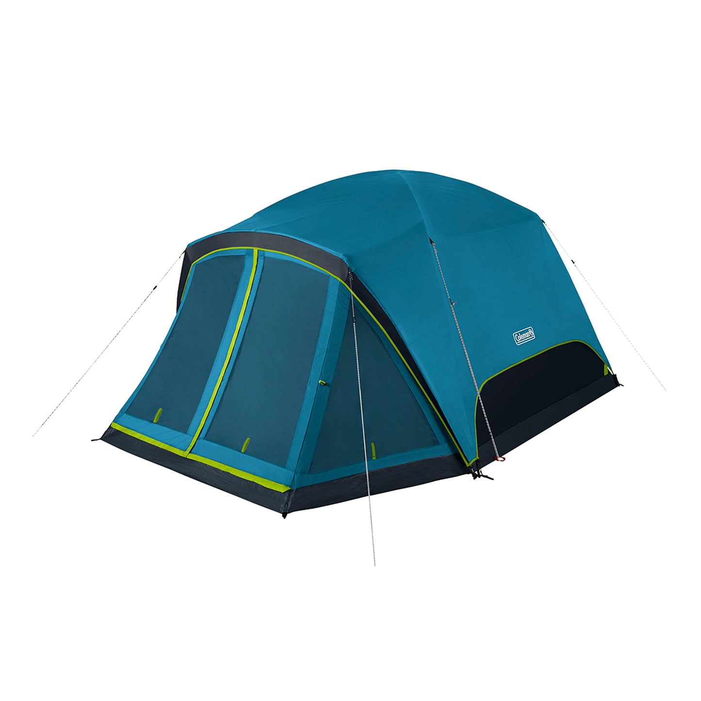 Coleman Skydome Dark Room Tent with Screen Room & 5-Minute Setup, Weatherproof 4/6 Person Tent Blocks 90% of Sunlight, Rainfly & Carry Bag Included, Made of PFAS-Free Materials
